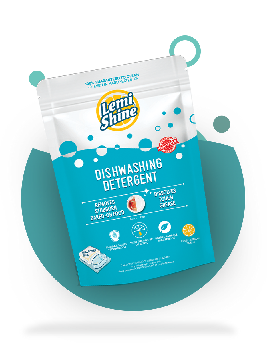 Lemi Shine Natural Dishwasher Pods, All-In-One Powder & Gel Dishwasher  Detergent Pods with Powerful Citric Acid, Includes Bonus Pack of  Dishwasher Cleaner