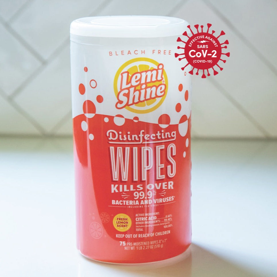  Lemi Shine Washing Machine Cleaner with Machine Wipes-Lemon - 4  ct : Health & Household