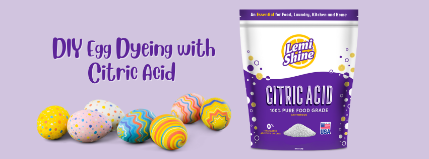 Natural DIY Easter Egg Dyeing with Citric Acid