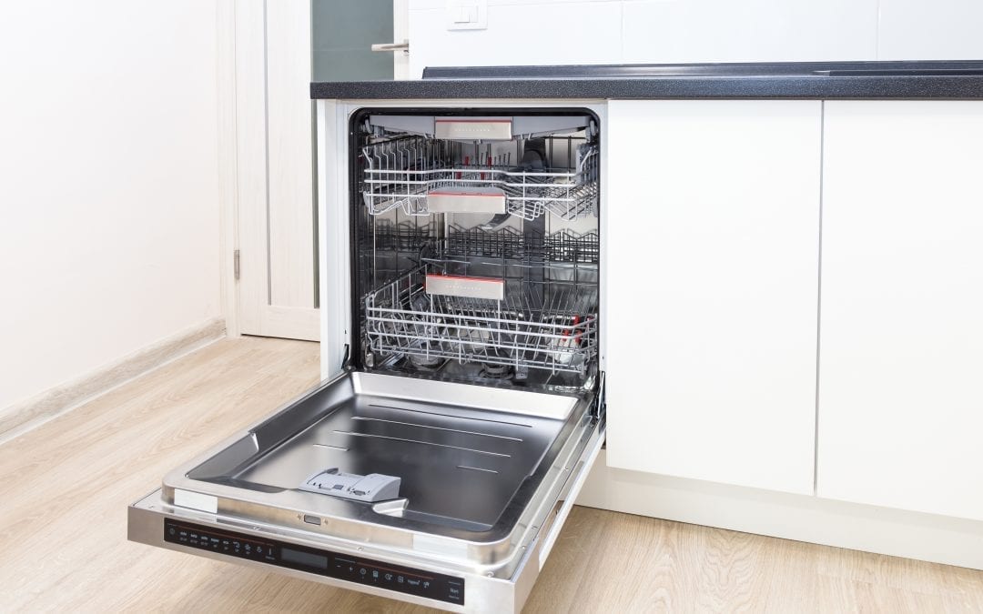 clean open dishwasher 