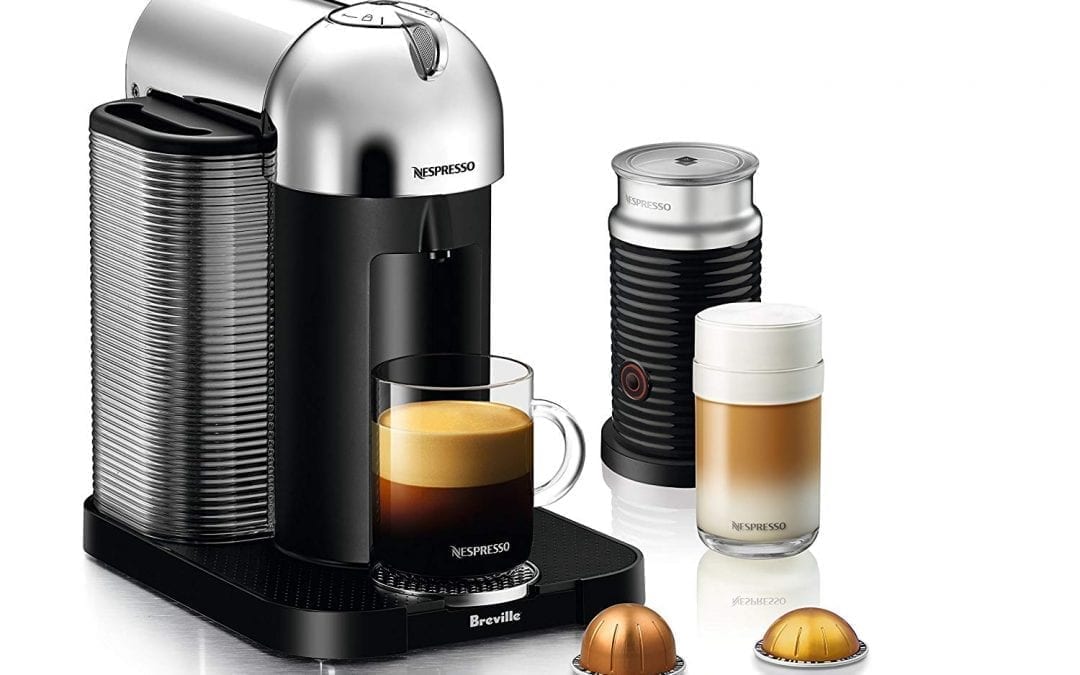 Nespresso machine with coffee 