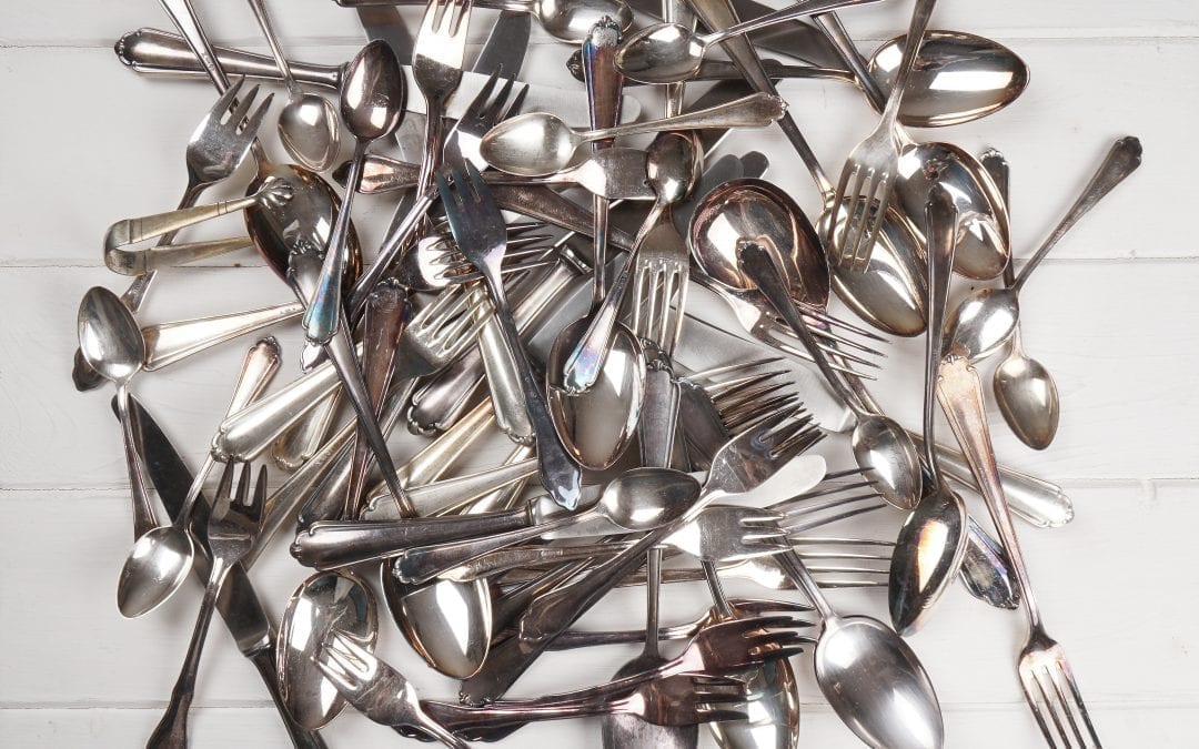 bundle of silverware 