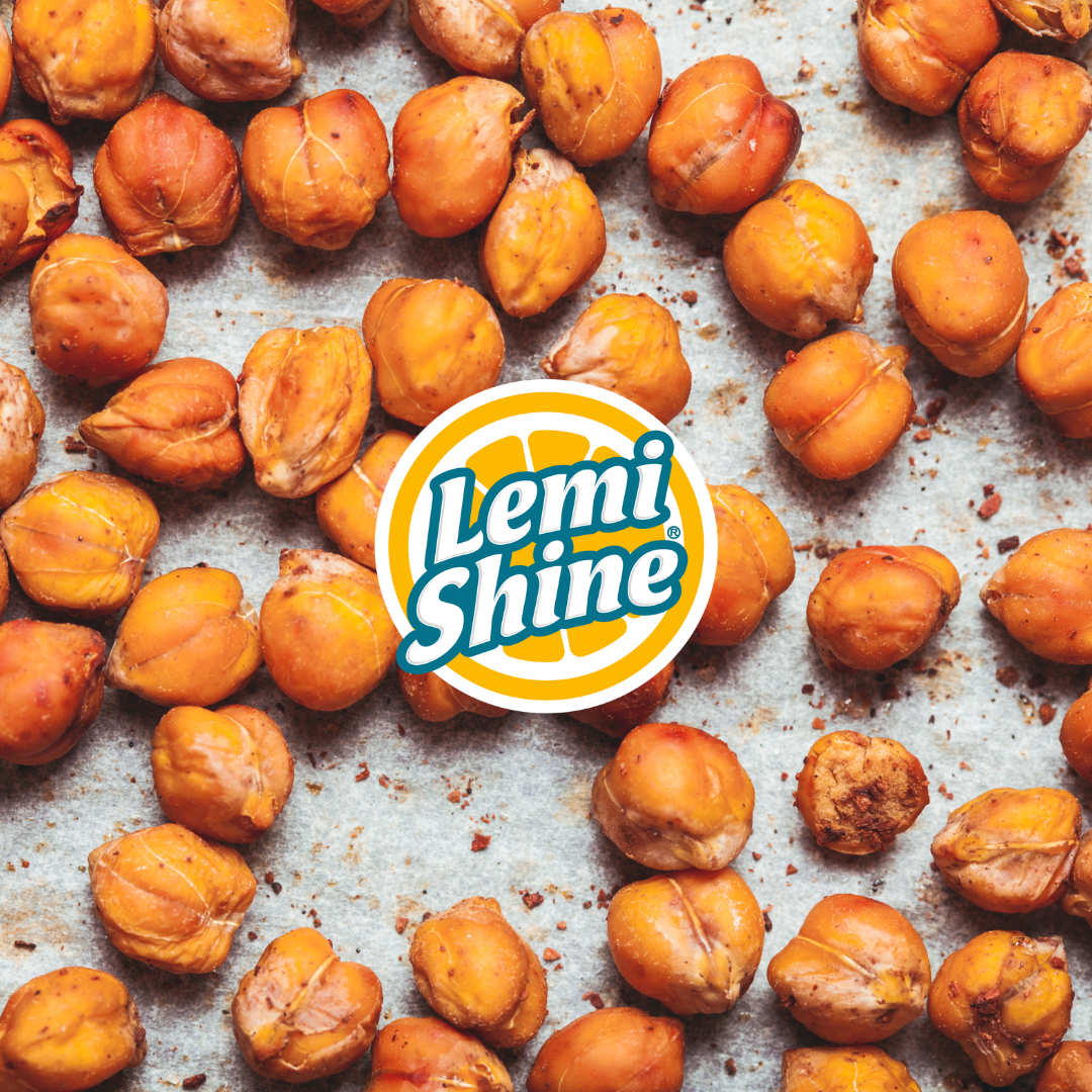 roasted chickpeas with the lemi shine logo 