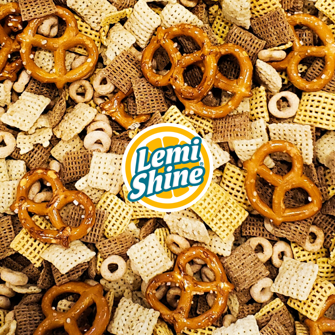 Chex mix with Lemi Shine logo
