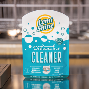 Lemishine dishwasher cleaner deodorizes and restores performance even in hard water