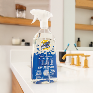 Lemishine Bathroom Antibacterial Cleaner kills 99.9% bacteria cleans soap scum and grime