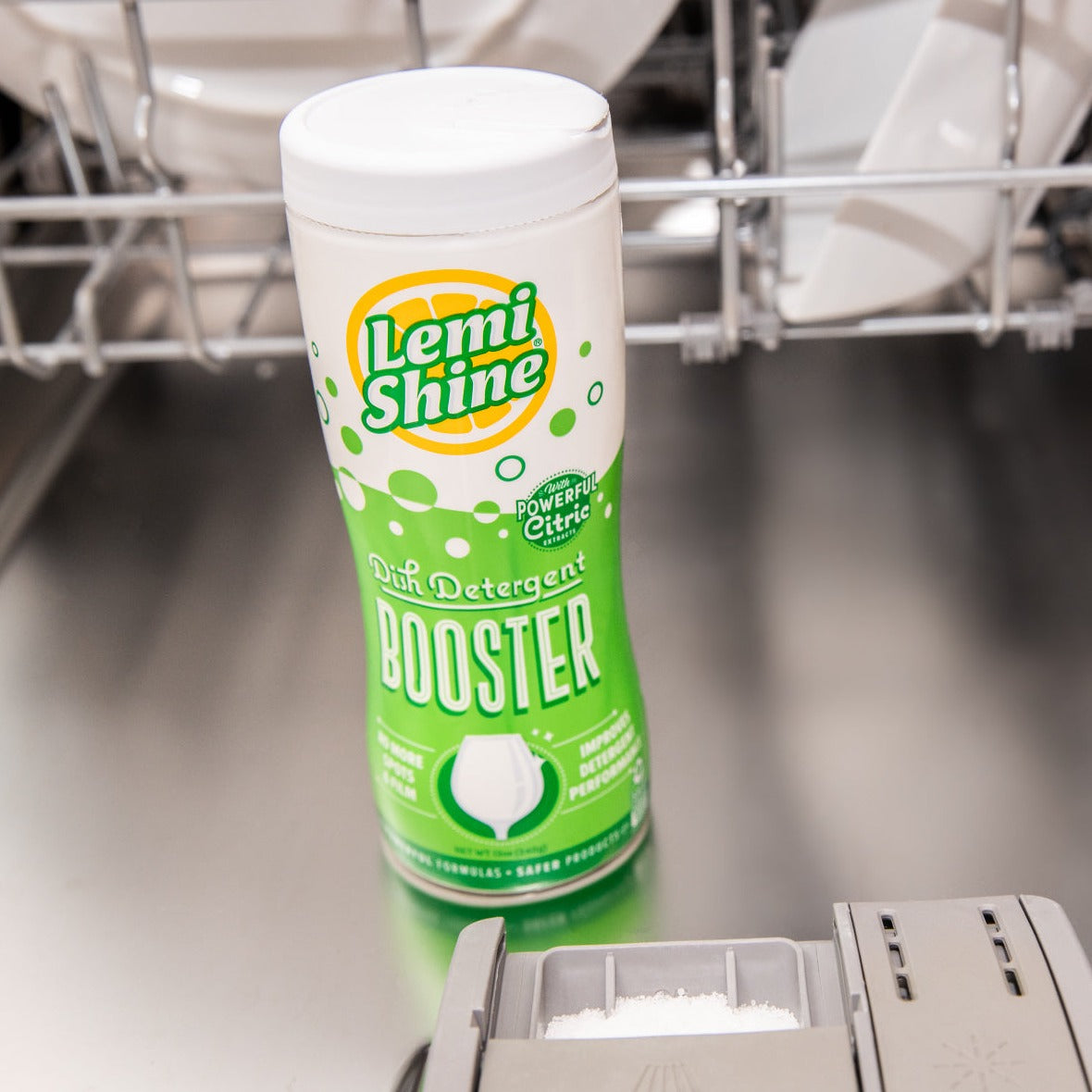 Dish Detergent Booster Remove Hard Water Spots Lemi Shine®