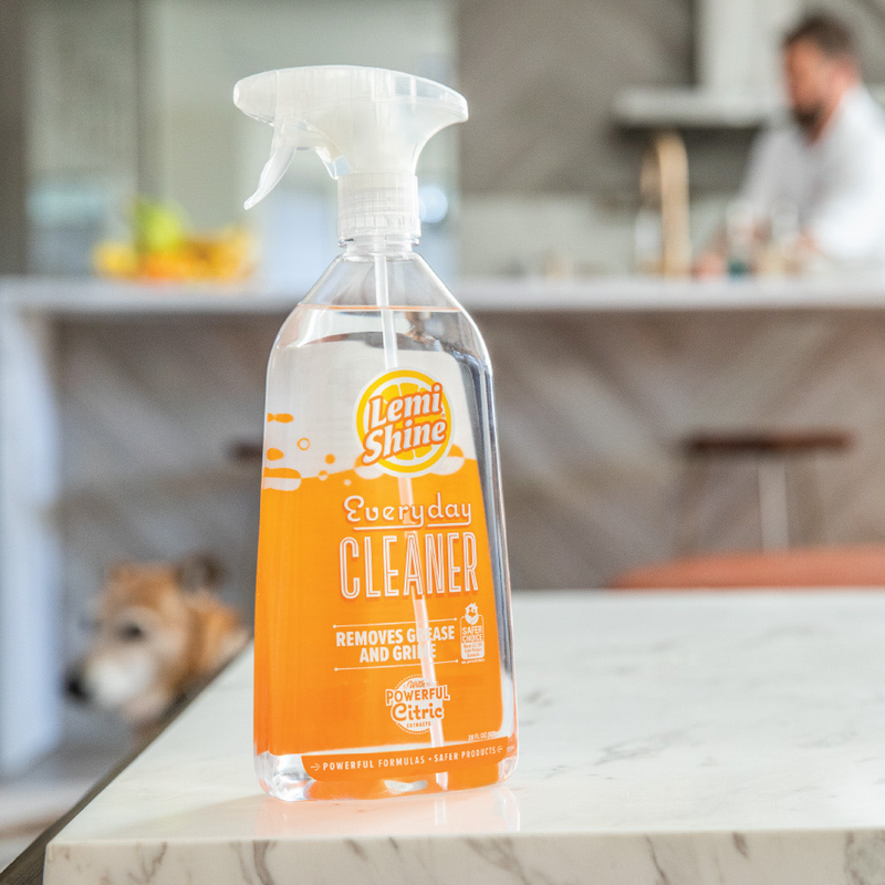 Lemishine everyday cleaner removes grease and grime